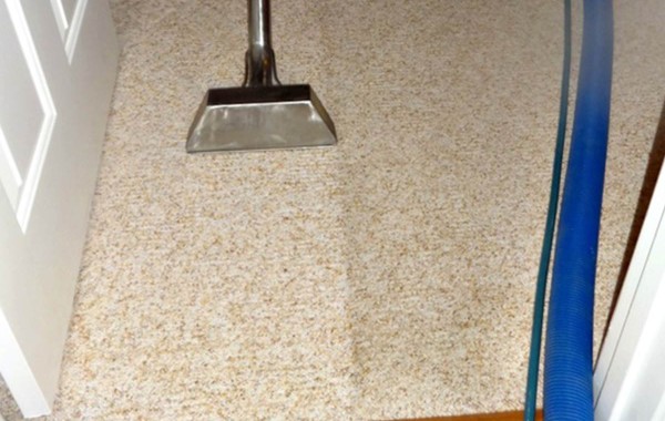 Cleaning High Traffic Carpet Area